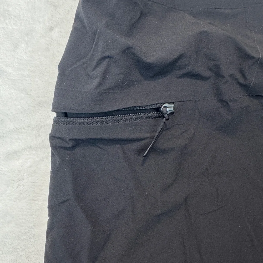 Lululemon Mens Black Board Shorts Lace Up Swim Trunks Size 36 Zipper Pocket